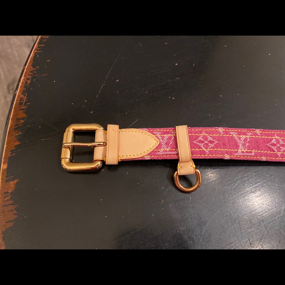 2006 Louis Vuitton Denim Monogram Belt - Picture 2 of 5